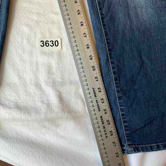 Jennifer Lopez Women Slim Jeans size 8 Blue Mid Rise Stretch - Picture 4 of 11